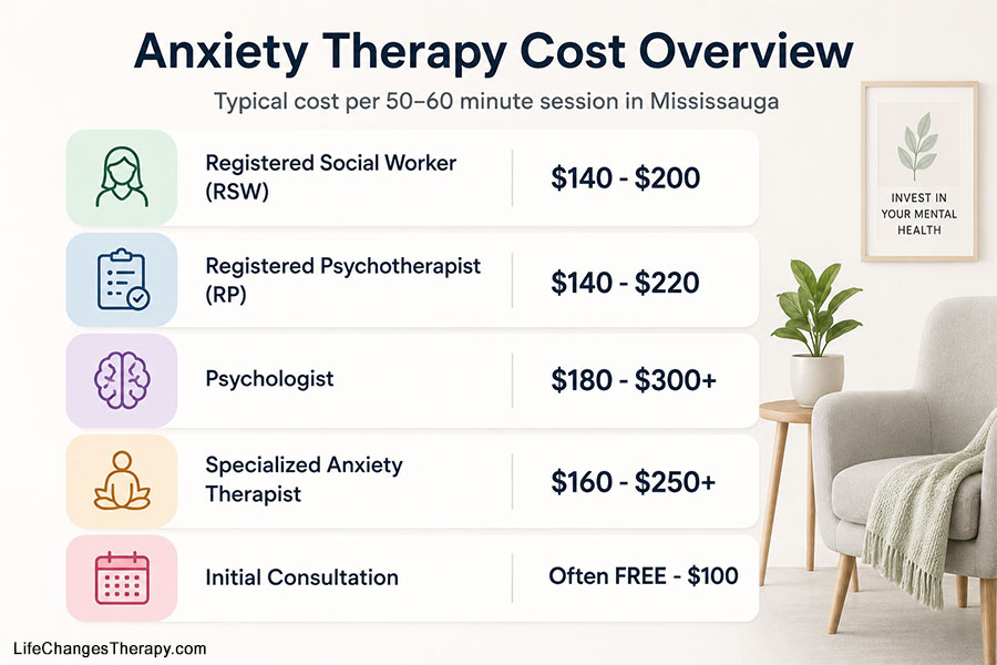 Anxiety Therapy Cost Overview