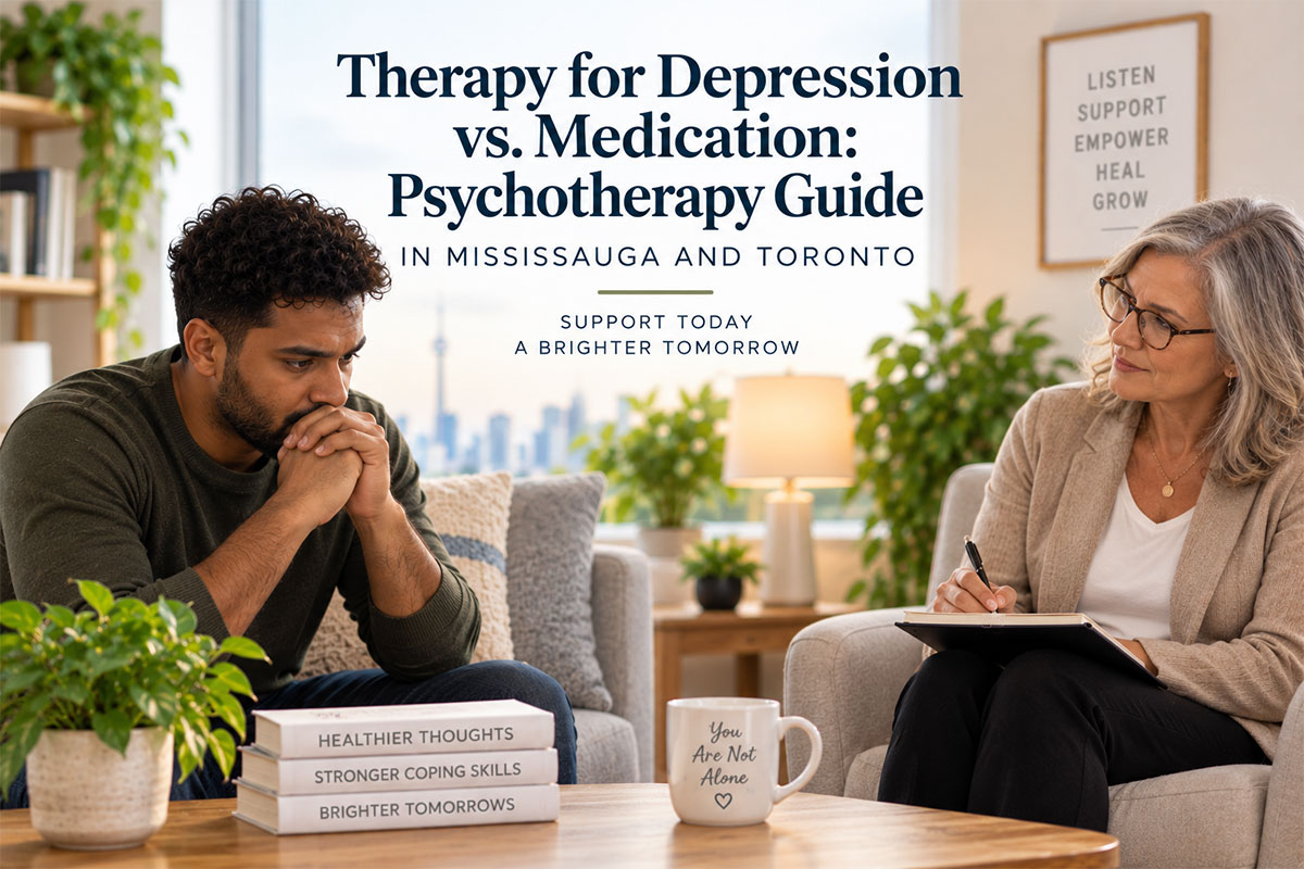 Therapy for Depression vs. Medication: Psychotherapy Guide